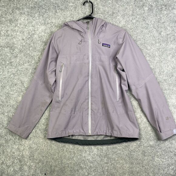 PATAGONIA Women's Purple Torrentshell H2NO Waterproof Full Zip Hoodie Jacket S - Picture 1 of 11